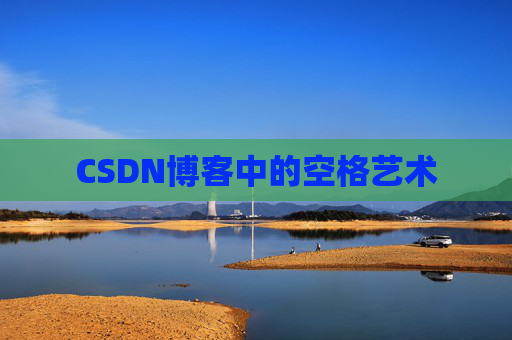 CSDN博客中的空格艺术